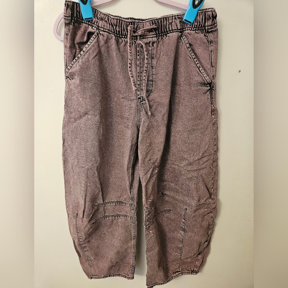 GAP NWOT Washed Pink Drawstring Ultrasoft Jeans